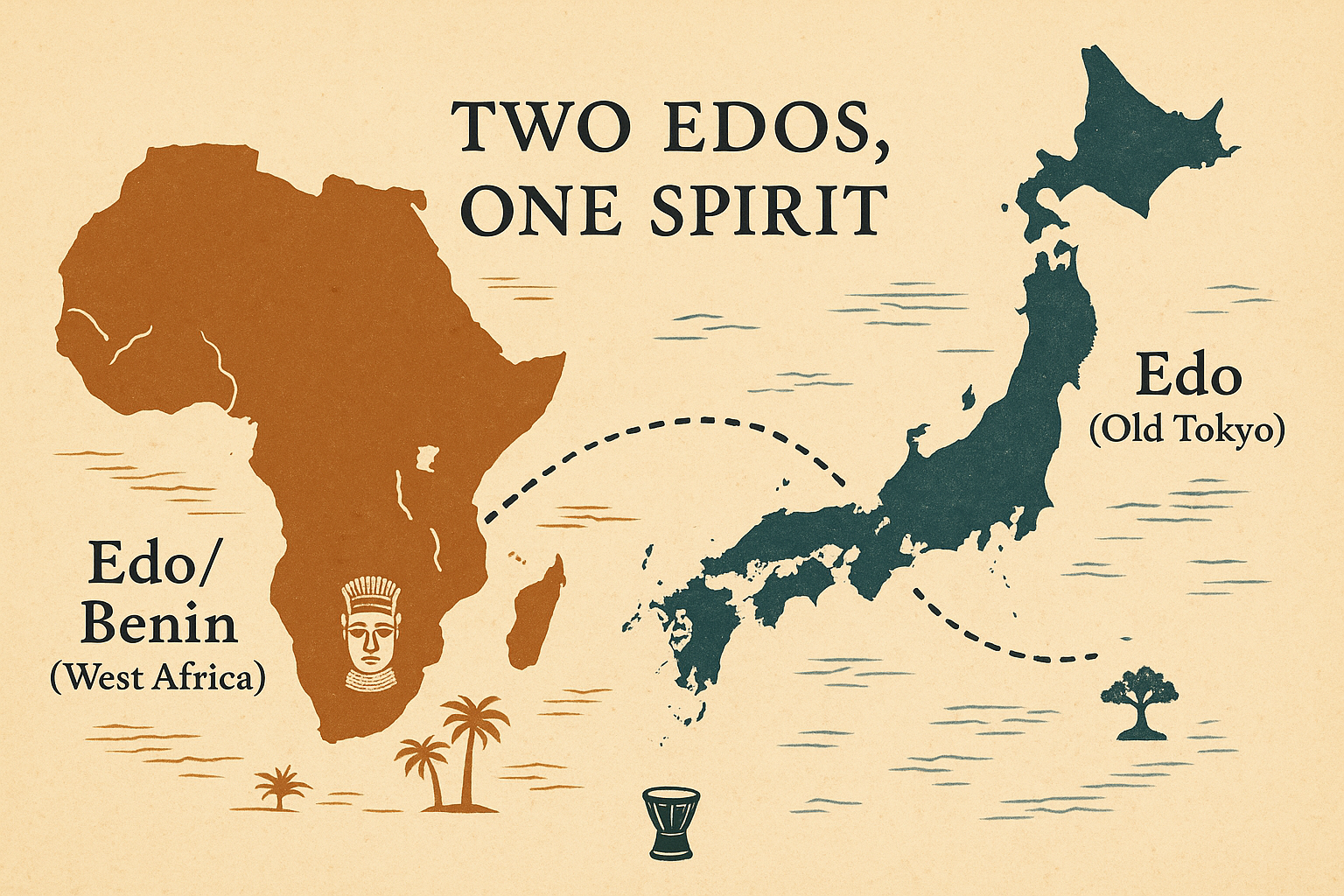 二つのエドの地図